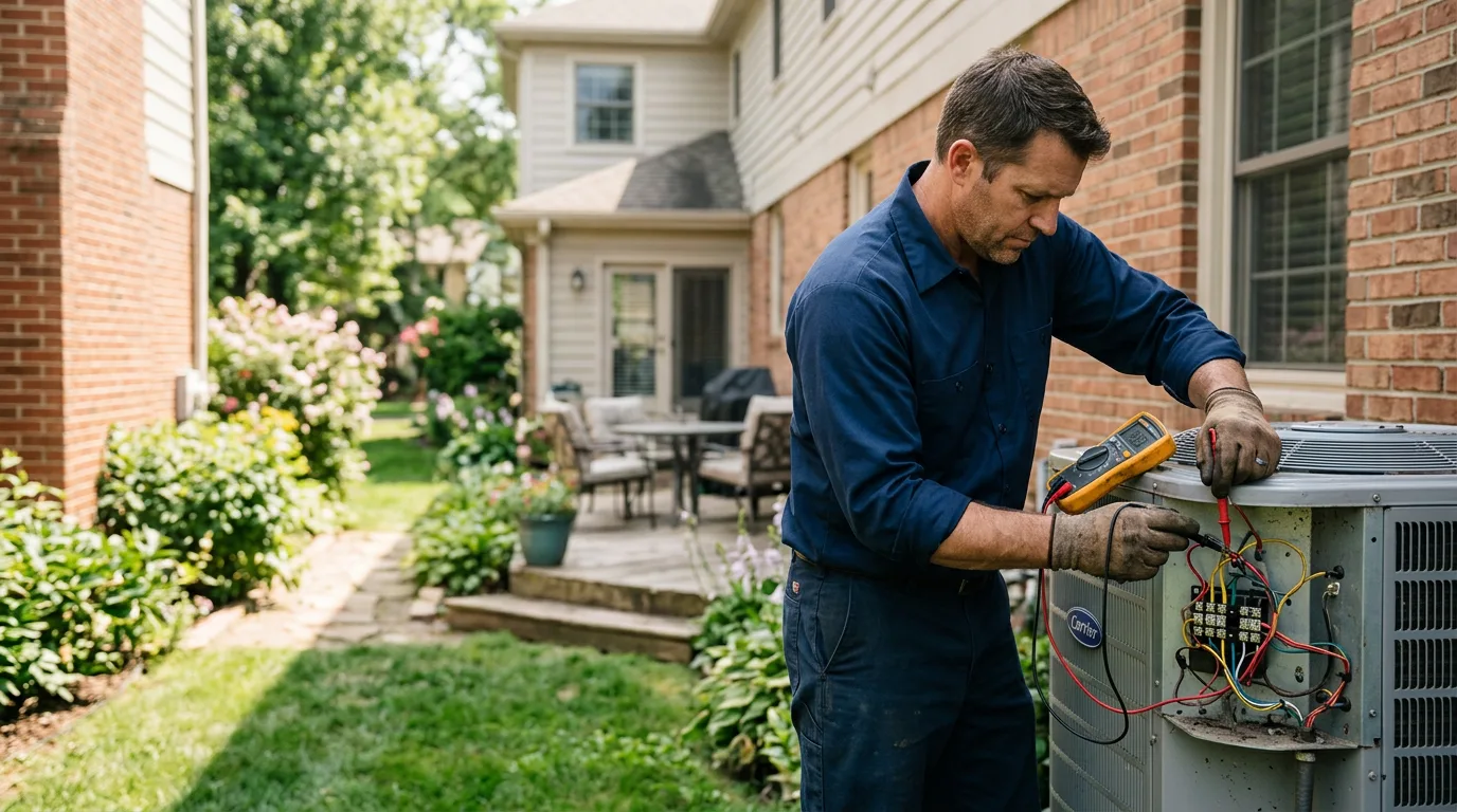 HVAC technician working near West Park, NY